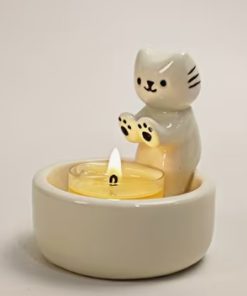 waxine lichtje houder poes