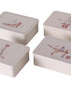 Boltze Home Opbergblik Poes Mietzi L12cm H4cm ijzer wit