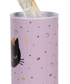 Alternative view of Spaarpot kat roze